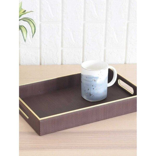 Buy Brown Faux Leather Decor