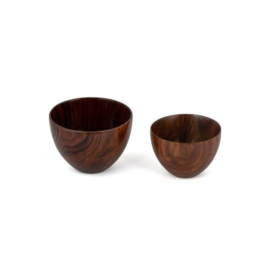 Buy Brown Rosewood And Copper Bowls