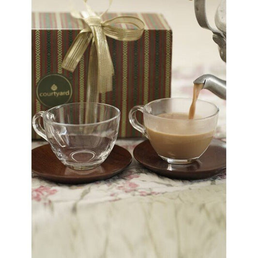 Buy Brown Solid Glass Cup