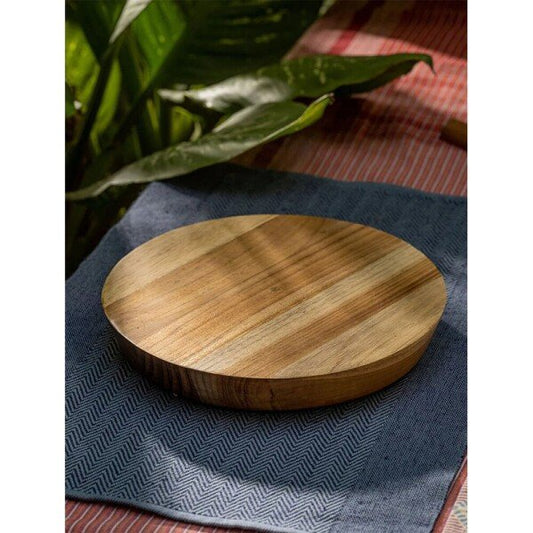 Buy Brown Wood Hand Carved Chakla Belan