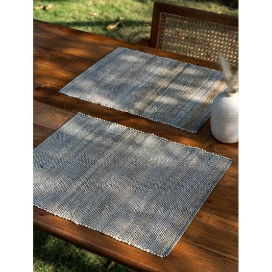 Buy Charcoal Black Banana Fibre Table Runner