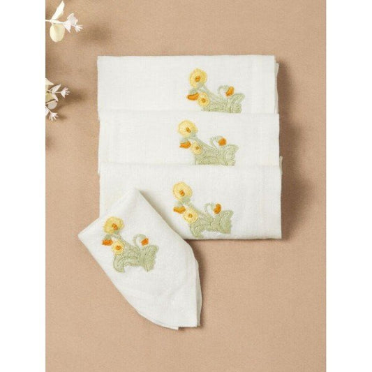 Buy Off White_Cream Cotton Printed Table Napkins
