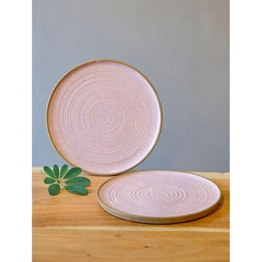 Buy Pink Ceramic Hand Crafted Plates