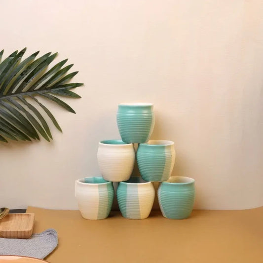 Buy Polychrome Set of 6 Kulhads