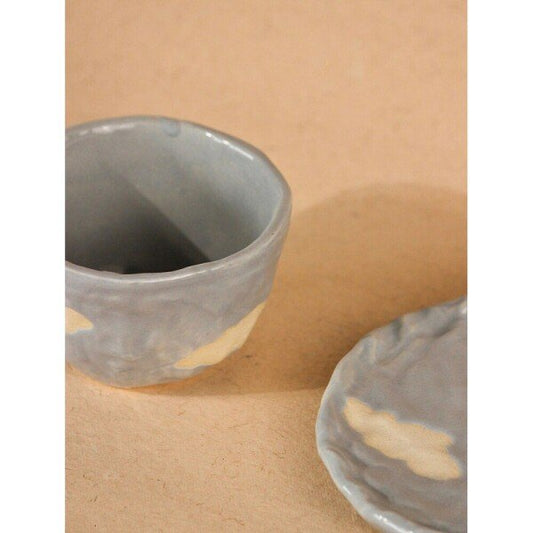 Buy Powder Blue Hand Crafted Ceramic Cups