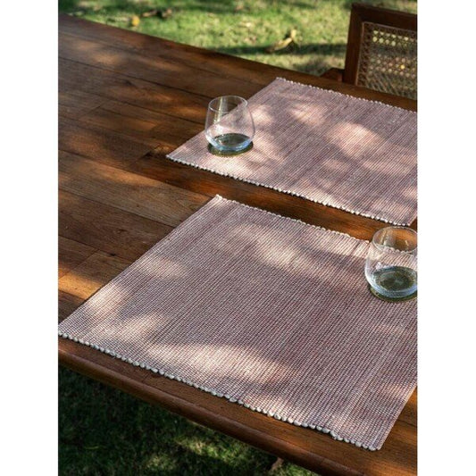 Buy Red Banana Fibre Rectangle Table Runner