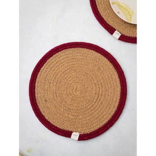 Buy Red Round Cotton Mats