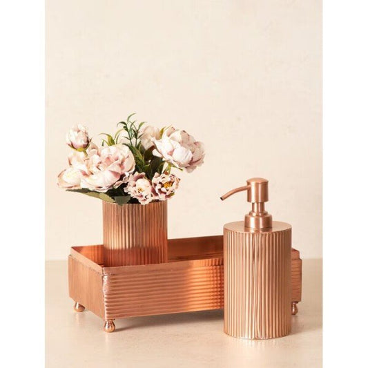 Buy Rose Gold Brass Bathroom Set