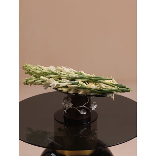 Buy Silver Hand Crafted Stainless Steel Tray/Platter