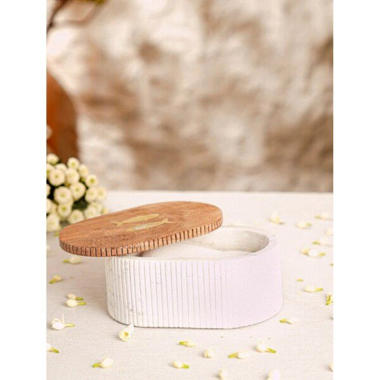 Buy White Marble Hand Crafted Storage