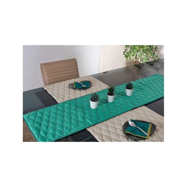 Buy White Rectangle Cotton Block Print Mats